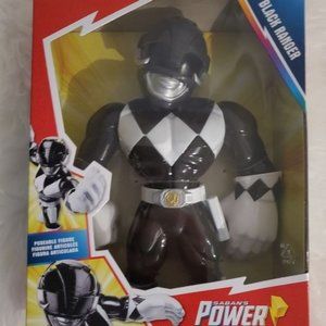 NWT Mega Mighties Black Power Ranger 10 Inch Figure Ages 3 & Up